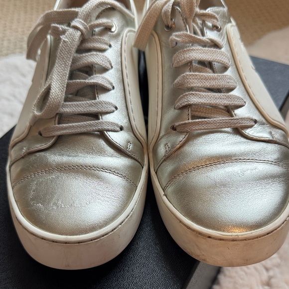 Chanel Metallic Silver Sneakers for Women - Picture 4 of 8